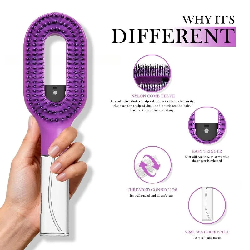 Multi-functional Spray Bottle Scalp Massage Hair Comb